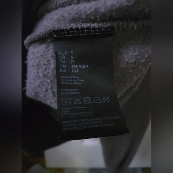 H&M NASA Crop Sweatshirt in Grey, size S - Picture 5 of 8